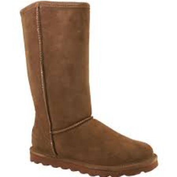 Bearpaw Women Comfort Tall Leather Winter booties shoes sz 7 - Picture 1 of 11